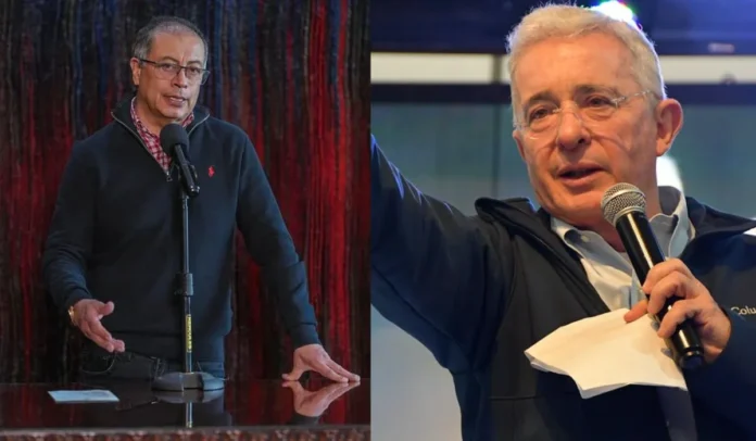 Gustavo Petro / Álvaro Uribe Vélez.