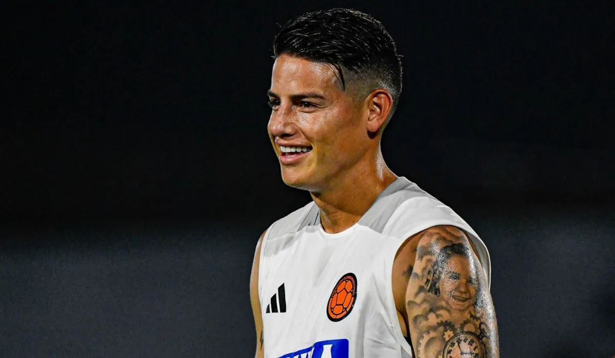 James se encuentra en Colombia