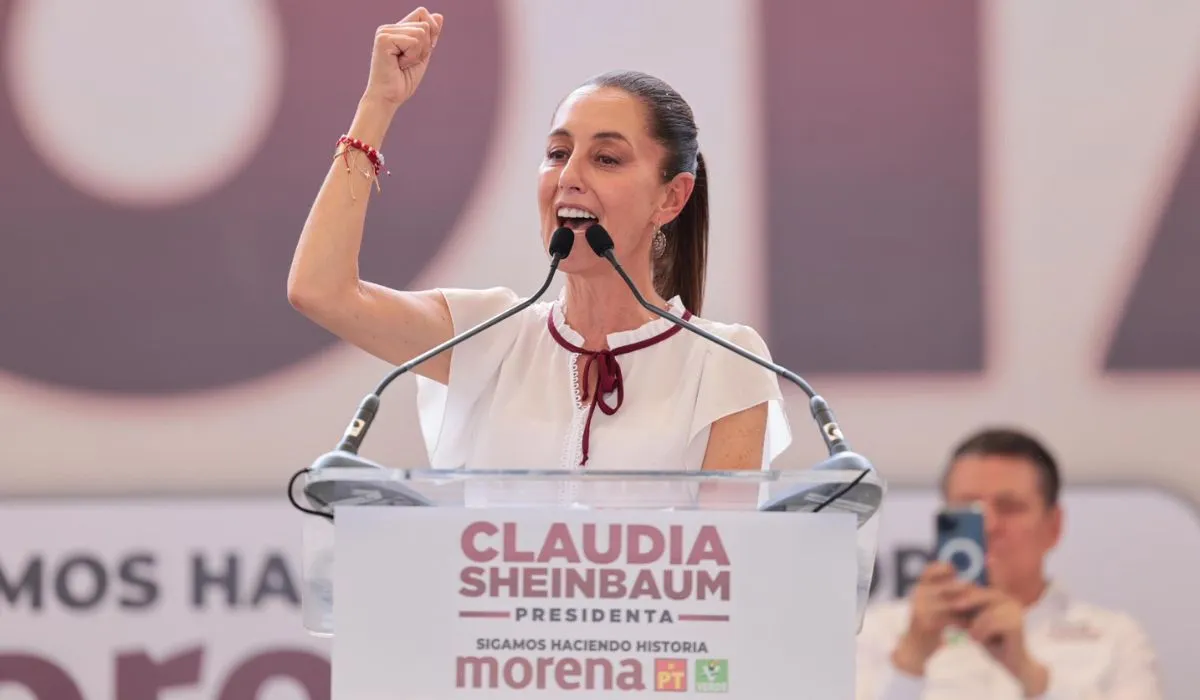 La candidata presidencial de México por el partido gobernante Morena, Claudia Sheinbaum