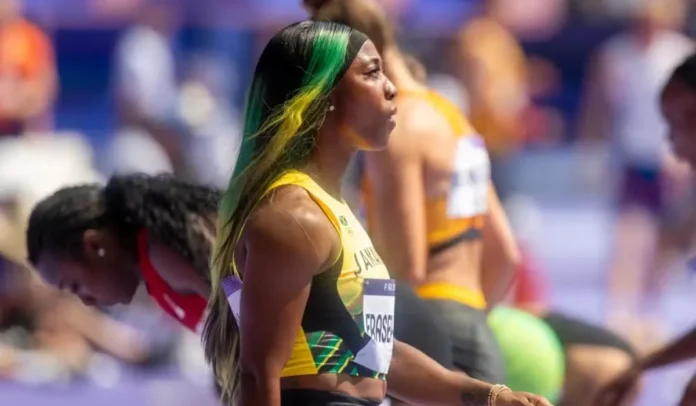 Shelly-Ann Fraser-Pryce en los Juegos Olímpicos de París