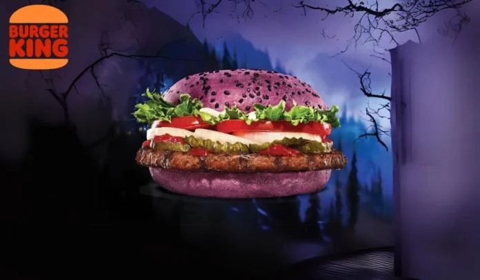 Burger King lanzó hamburguesa morada, la Whopper es Halloween