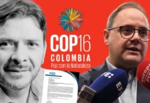Diputado Carlos Torres solicita medidas cautelares para el Lago de Tota en la COP16 Carlos Torres Diputado de Boyacà se desplazó a Cali a la COP16