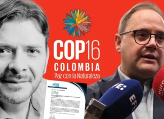 Carlos Torres Diputado de Boyacà se desplazó a Cali a la COP16