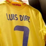 Camiseta Selección Colombia dorsal 7 de Luis Díaz