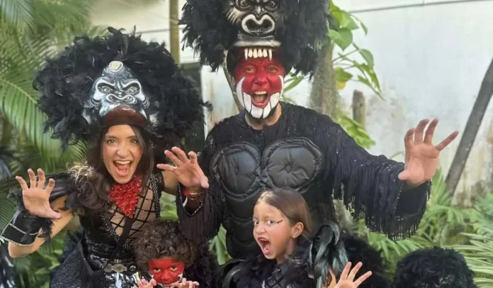 La familia de Laura Garcia y David Luna