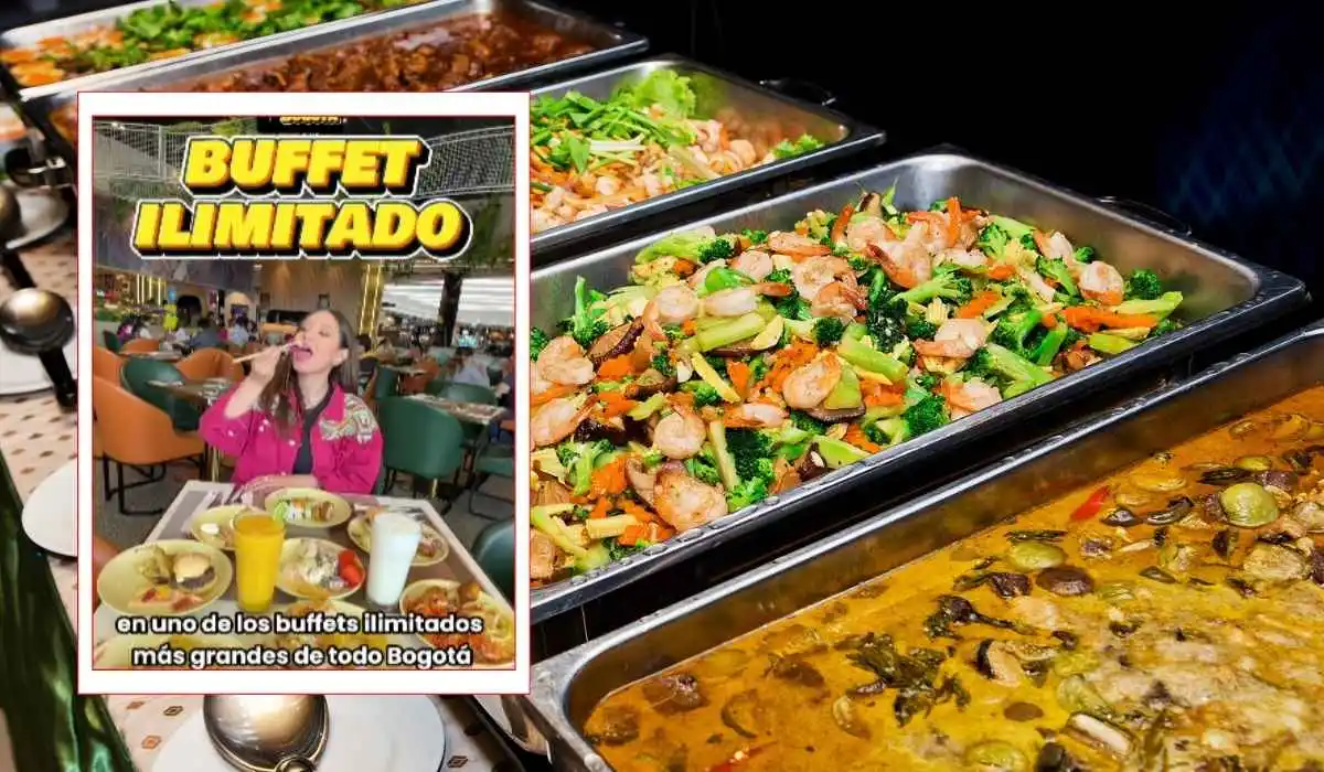 Buffet ilimitado en la ciudad de Bogotá.