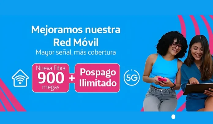 Fibra óptica de 900 megas y pospago ilímitado en Movistar