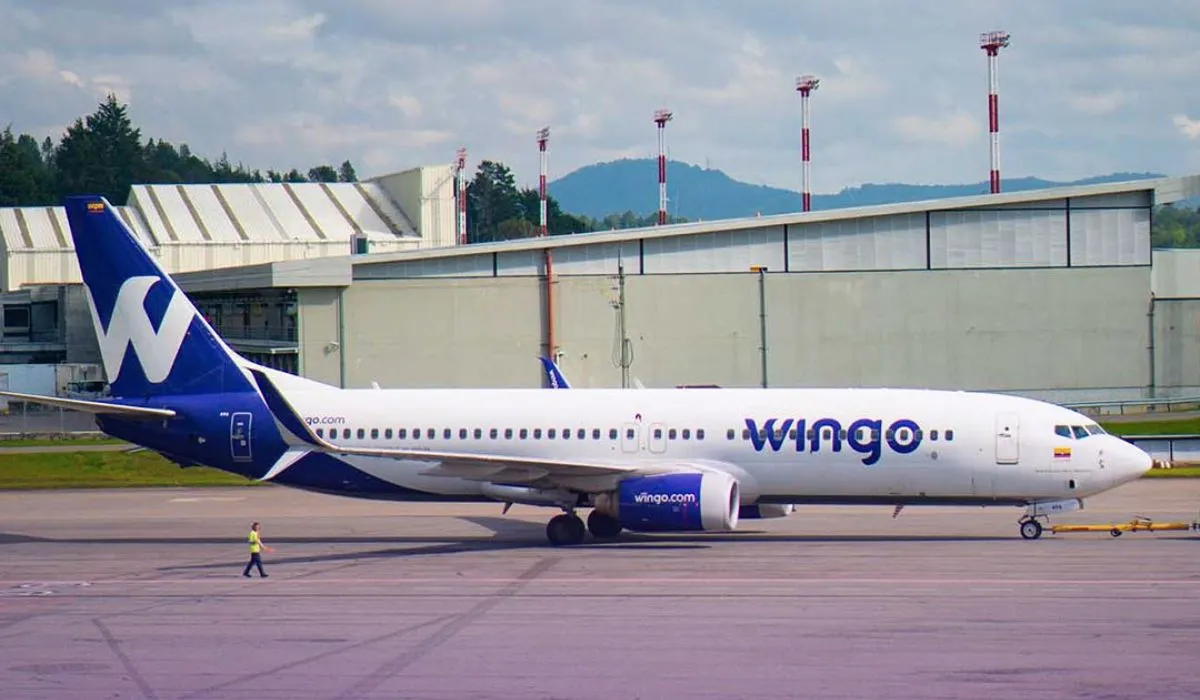Avión Wingo en aeropuerto de Rionegro