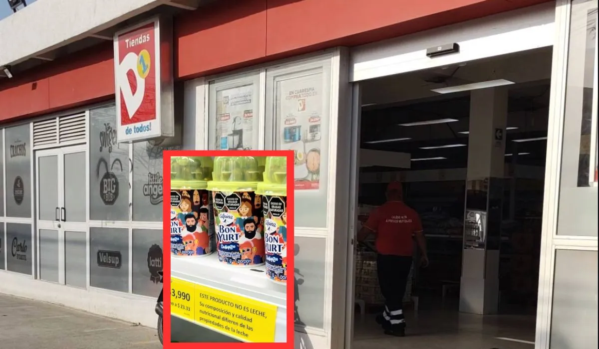 Clientes de Tiendas D1 reaccionan a nuevas etiquetas en productos lácteos