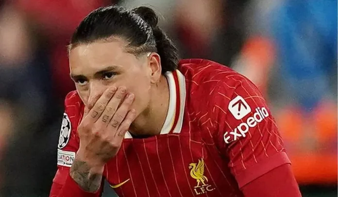 Darwin Núñez falló su penalti y el Liverpool quedó eliminado de la Liga de Campeones