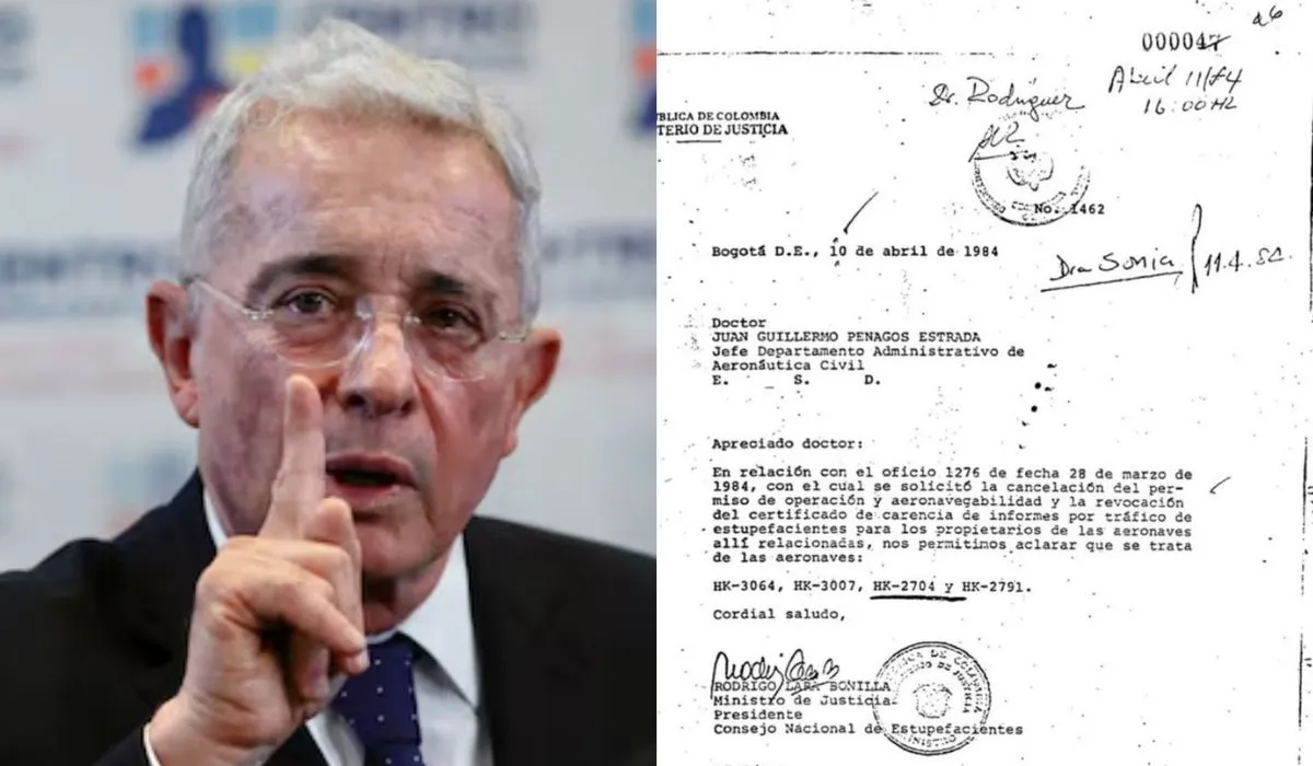 El helicóptero de Uribe fue descubierto por Rodrigo Lara Bonilla.