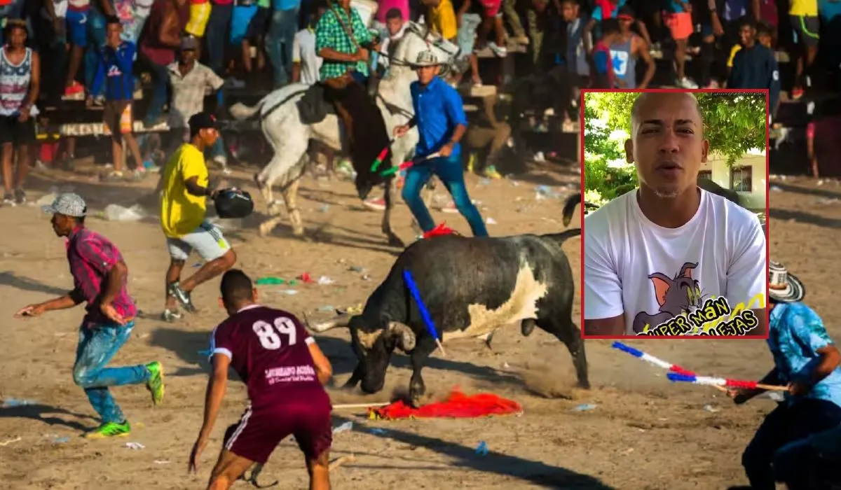 "El superman de las corralejas" se destaca por su valentía en las corralejas.