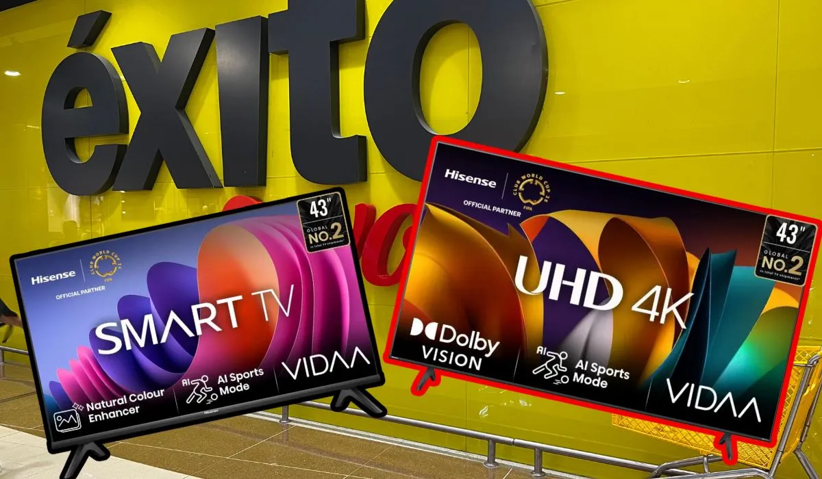 Televisores Hisense 43 pulgadas en Éxito