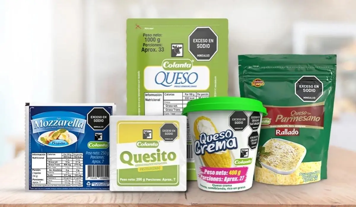 Variedad de quesos de la marca Colanta.