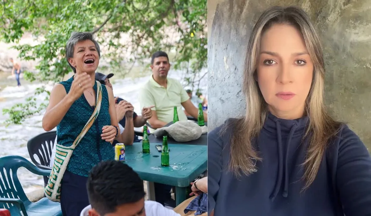Claudia López en el festival Vallenato de Valledupar 2025 y Vicky Dávila.