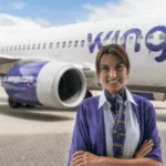 Asistente de vuelo de Wingo.