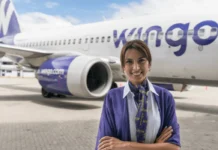 Wingo remata vuelos internacionales: tiquetes desde 37 dólares Asistente de vuelo de Wingo.