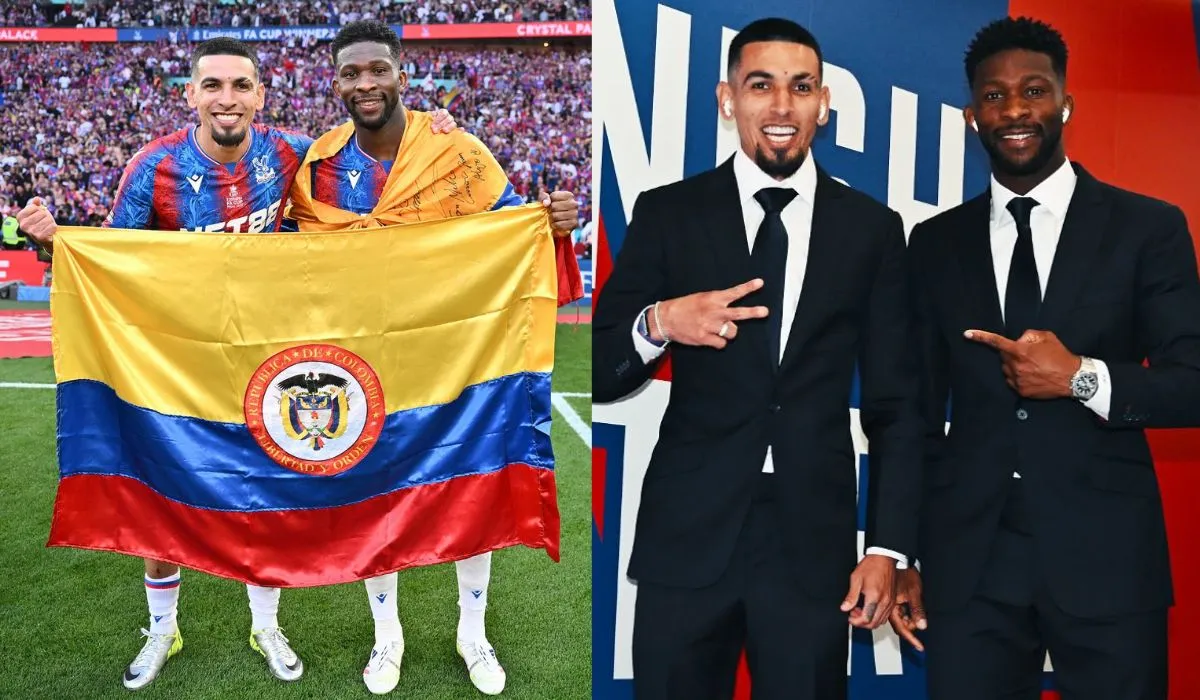 Daniel Muñoz y Jefferson Lerma en Crystal Palace