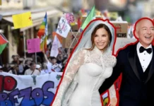 Protestas en Venecia por boda de Jeff Bezos exponen turismo elitista y desigualdad Manifestantes marcharon por el centro de Venecia