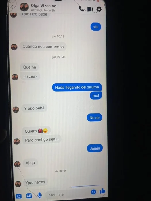 Yoselin Mora compartió esta captura de pantalla