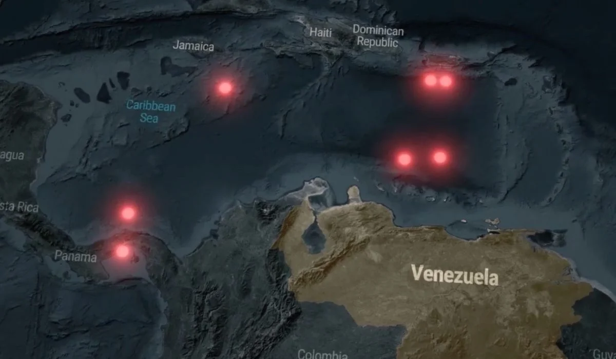7 buques militares estadounidenses cerca de Venezuela y Colombia