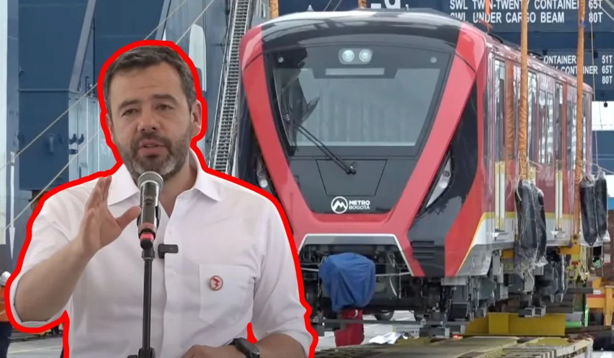 Carlos Fernando Galán recibe el primer tren del Metro de Bogotá