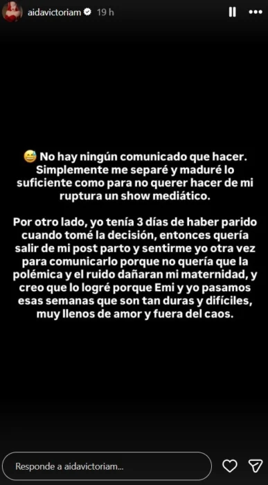 Declaraciones Aida Victoria