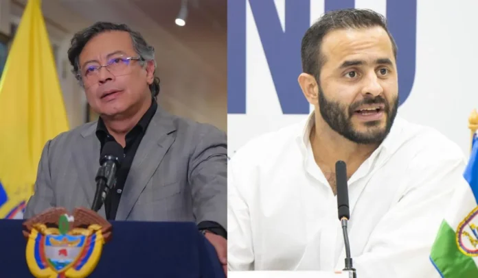 El presidente Petro no se quedó callado ante las recriminaciones del gobernador. Gustavo Petro / Erasmo Zuleta.