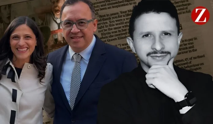 Éléonore Caroit, Alfonso Prada y Daniel Mejía Éléonore Caroit, Alfonso Prada y Daniel Mejía