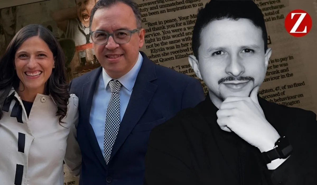 Éléonore Caroit, Alfonso Prada y Daniel Mejía