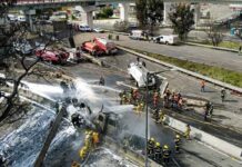 El estallido de un camión de gas en una avenida de CDMX deja al menos 4 fallecidos Explosión de pipa de gas sacude México