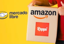 Mercado Libre ve con optimismo el ingreso de competidores al mercado colombiano Fotomontaje con los logotipos de MercadoLibre, Amazon y Rappi