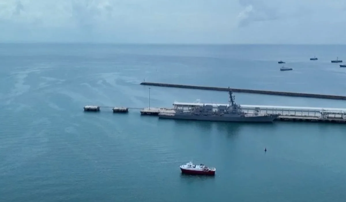 USS Sampson DDG-102 de la Armada de Estados Unidos en Panamá