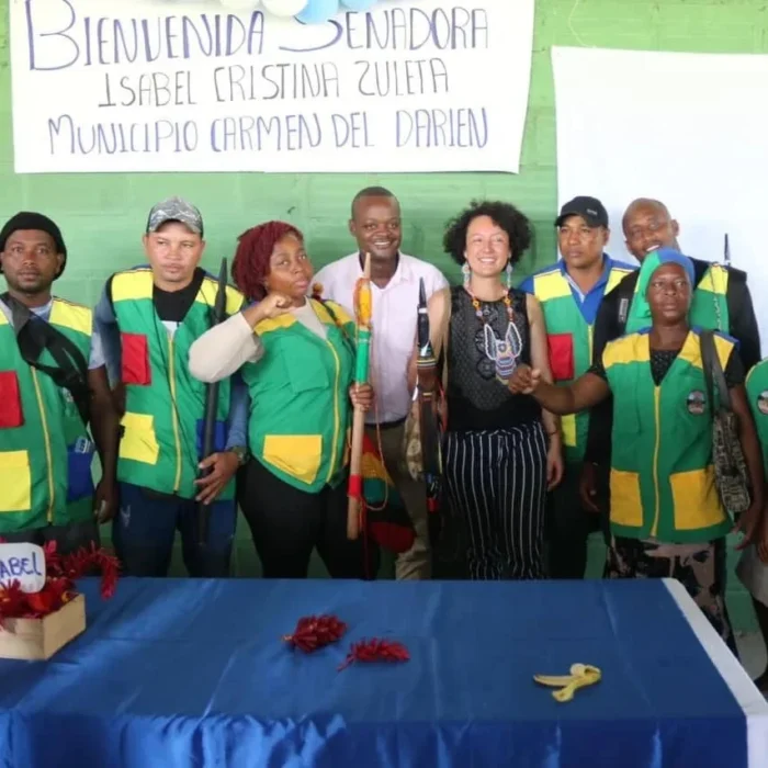 Isabel Zuleta en el municipio Carmen del Darien