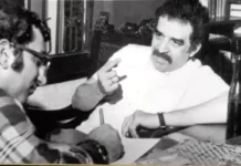La historia detrás del día que Juan Gossaín conoció a Gabriel García Márquez Juan Gossaín junto a Gabo