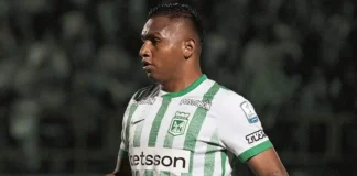 Alfredo Morelos, jugador del Atlético Nacional