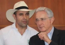 Andrés Guerra y Álvaro Uribe Vélez