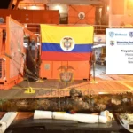 Cañón encontrado en el Galeón Sán José