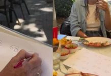 Influencer sorprende con curioso truco para espantar moscas en restaurantes La teoría sostiene que las moscas confunden el 68 con una telaraña y por eso se alejan.