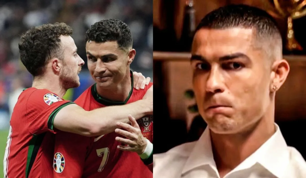 Cristiano Ronaldo, con expresión seria y reflexiva, durante su entrevista con el periodista Piers Morgan