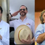 Iván Cepeda, Abelardo de la Espriella y Sergio Fajardo