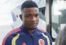 Jhon Córdoba explica su regreso a la Selección Colombia Jhon Córdoba en rueda de prensa externa