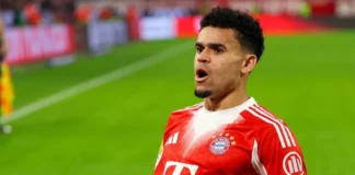 Luis Díaz es elogiado por su creatividad en Bayern de Múnich Luis Díaz marcando gol con Bayern de Múnich
