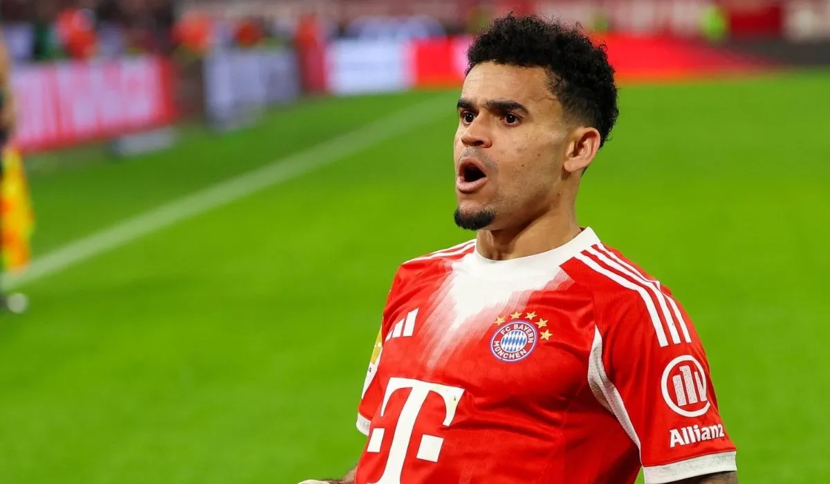 Luis Díaz marcando gol con Bayern de Múnich