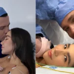 Paola Jara , Jessi Uribe y su bebé, Emilia