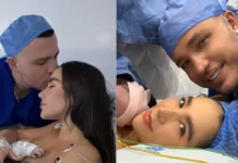 Paola Jara y Jessi Uribe ya son padres, celebraron el nacimiento de su hija Emilia Paola Jara , Jessi Uribe y su bebé, Emilia
