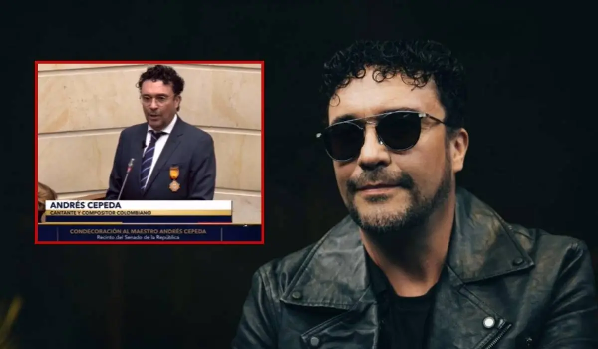 El cantante Andrés Cepeda fue condecorado con la Orden del Congreso de Colombia en grado de Caballero