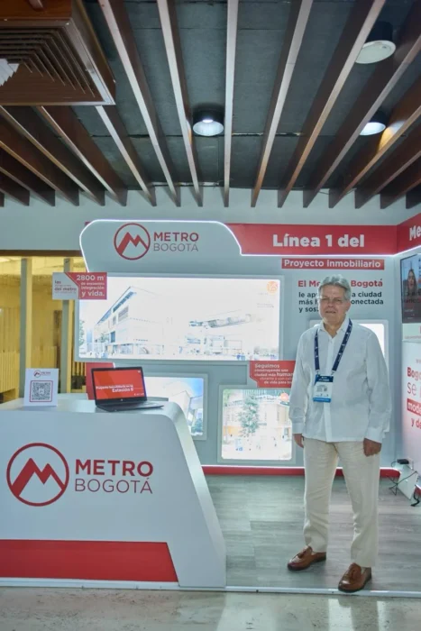 Leonidas Narváez, gerente de la Empresa Metro de Bogotá en el Congreso Nacional de Infraestructura en Cartagena.