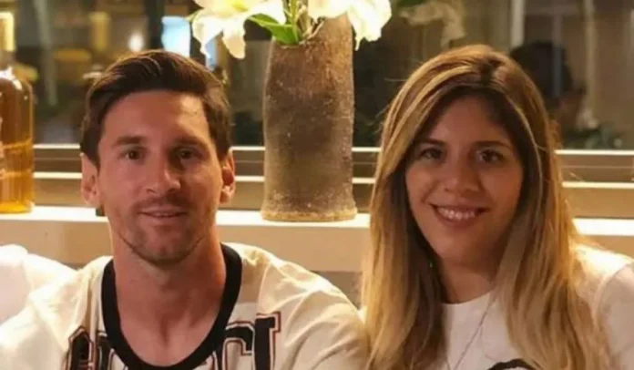 Lionel Messi con su hermana, María Sol