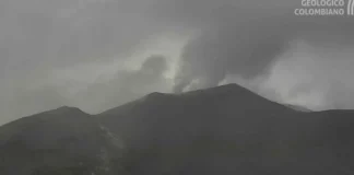 Volcán Puracé se mantiene en alerta naranja.